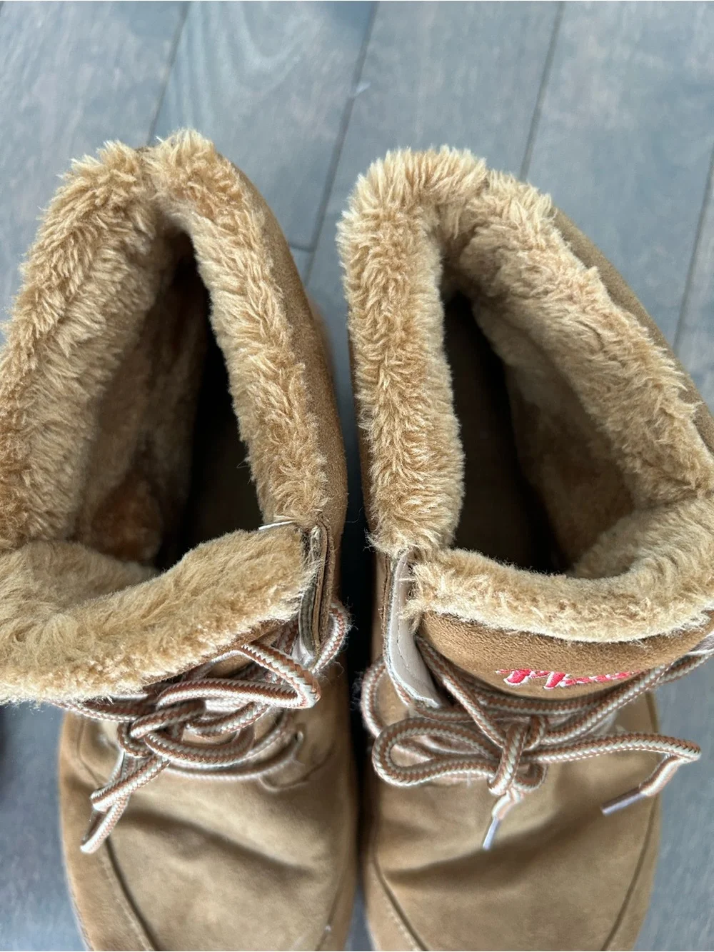FOCO Philadelphia Phillies Men's Brown Faux Fur Lined Lace-Up Ankle Boots US 10